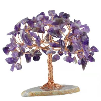 China Handmade Lucky Crystal Money Tree For Christmas decoration from Europe crystals wholesale natural stones healing for sale