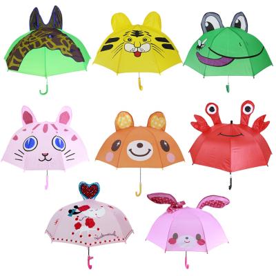 China All In 1 Latest Sublimation Animal Ear Kid Child Umbrella Cheap Cartoon Cute Bear Lightweight Windproof For Kid for sale