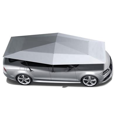 China Manufacturers Custom Portable Raincoat / Sunshade Car Shade Outdoor Vehicle Tent Umbrella, Semi Automatic Windproof Umbrella For Car for sale