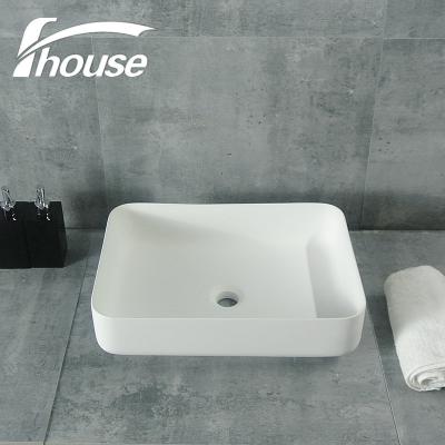 China EXTERIOR BASIN COUNTERTOP RESIN TABLE BASIN TABLE washbasin SOLID for sale