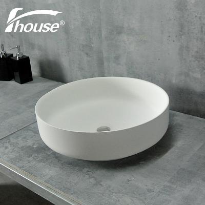 China SOLID OUTDOOR washbasin SINK AROUND RESIN BASIN STONE SINK for sale