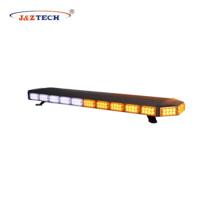 China TIR Emergency Vehicle Police Aluminum Housing LED Warning New Double Lightbar Aluminum Housing Row for sale