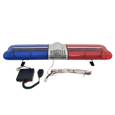 China Top and bottom for PC hardware with UV stabilized big promotion big size 2835 LED red blue strobe lightbar with 100W siren and speaker for sale