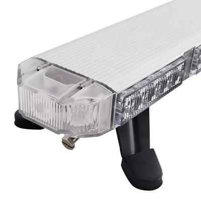 China Top And Bottom For Aluminum Housing 50 Inch Roof Truck Amber Flash Slim Warning Lightbar Strobe Fonts for sale