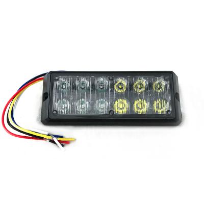 China Two Rows LED Strobe Police Car Light Auto Emergency Warning Lights For Vehicles for sale