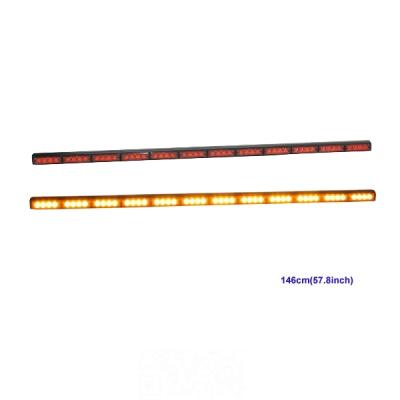 China 3 Direction IP65 Models Customized 150cm Amber Selectable Flashing Strobe Led Traffic Advisor Light Bar for sale