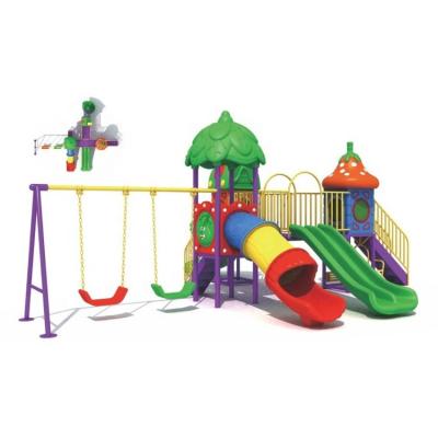 China Good Quality Eco - Friendly Outdoor Playground Equipment Kids Swing And Slide Set For Kids Kindergarten for sale