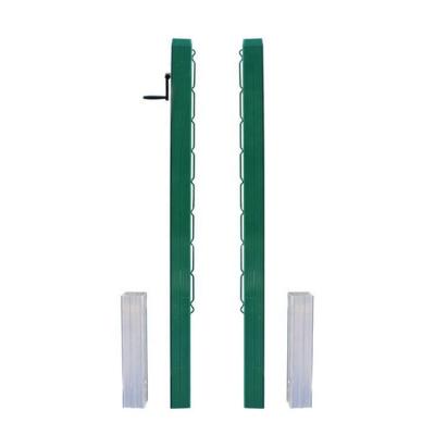 China Inground 1.07m Height Aluminum Alloy Inground Tennis Court Net Post for sale