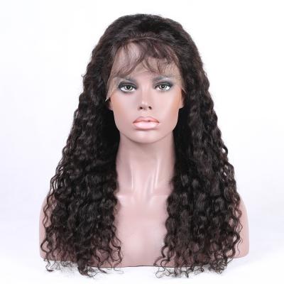 China Water Wave 150% Density 26 Inch Virgin Human Hair Water Wave Full Lace Wigs With Baby Hair for sale