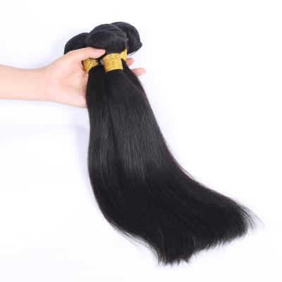 China Wholesale Silky Straight Raw Unprocessed Super Double Drawn Black Straight Hair for sale