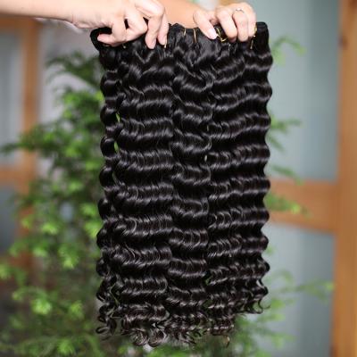 China Wet And Wavy Double Deep Wave Brazilian Hair Weaves Long Sexy Deep Wave Girls Hair Weaves Most Expensive Remy Hair for sale