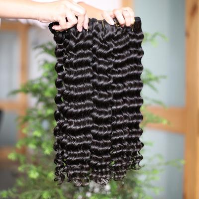 China Wholesale Price Deep Wave Virgin Hair Weave Extensions Deep Wave Raw Vietnam Hair Bundles for sale