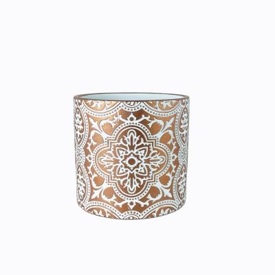 China Eco-Freindly Cheap E-commerce Gold Ceramic Flowerpot Factory Hot-selling Custom Flower Pots and Planters for sale