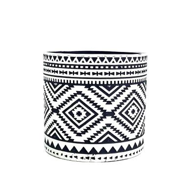 China White And Black Nordic Indoor Plant Pots Decor Garden Office Eco-Freindly Style Ceramic Planters for sale