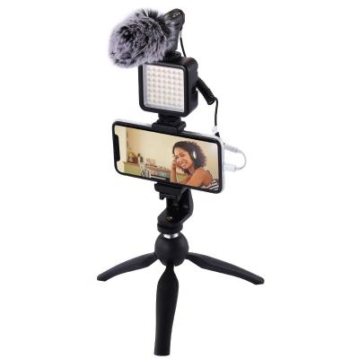 China Real Time Monitor Mobile Phone Camera Ring Light Photographic Fill Light Vlog With Tripod Stand for sale