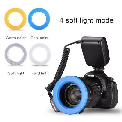 China Hot Selling Flashing Light Camera RF-550D Speedlite LED Instant Light Auto Zoom For Canon Nikon Ring Flash Light RF-550D for sale