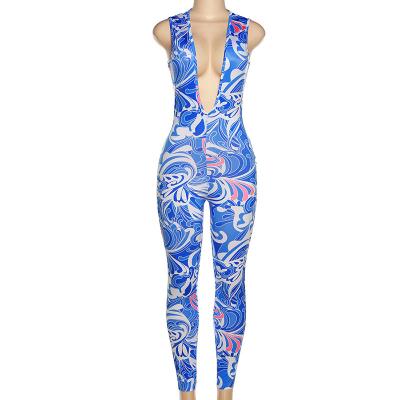 China Supplier High Quality Breathable Summer New Professional Sleeveless Women's Sexy Jumpsuit for sale