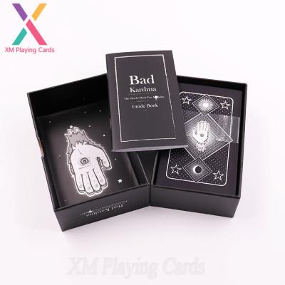 China Tarot paper material printed card decks with edge / silver tarot cards and book sets printing / silver edge tarot cards for sale