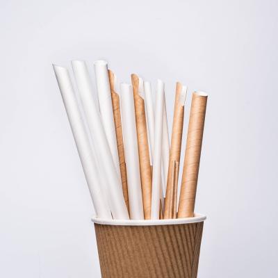 China Biodegradable Disposable Paper Straw Manufacturer Wholesale Individually Wrapped Drinking Straws Paper Shaker for sale