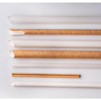 China Eco-Friendly Disposable Paper Straw Manufacturer Wholesale Disposable Paper Drinking Straw Separate Mixer for sale