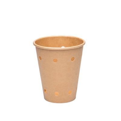 China Wholesale Disposable Food Packaging Eco-friendly Factory Grade Biodegradable Paper Pail With HOL For Tomatoes, Fruits for sale