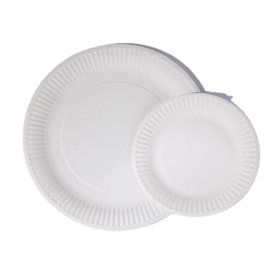 China Factory wholesale disposable eco-friendly biodegradable round paper plate for sale