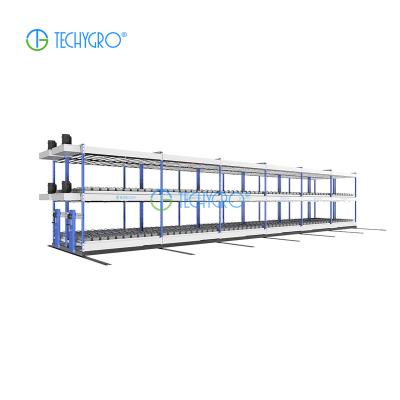 China Techygro Vertical Hydroponics Indoor Vertical Growing Aeroponics System Indoor Vertical Farming Equipment for sale