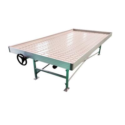 China Techygro W5.84 ABS Plastic Greenhouse Bench Growing Tables for Commercial Plants Easy Ebb and Flow Hydroponic Table for sale