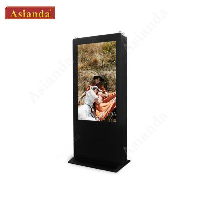 China 75inch Outdoor Advertising Dual Side Wifi LCD Floor Standing Digital Signage Totem for sale