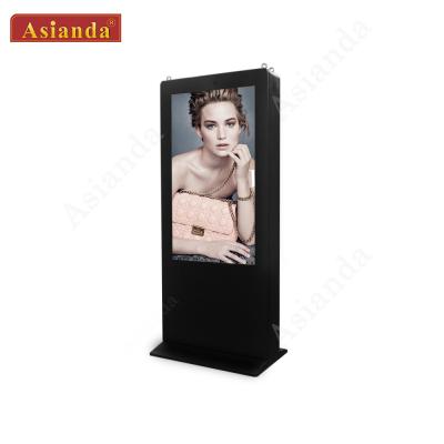 China 55inch Outdoor Free Standing Digital Display Screens Airport Android Digital Signage Outdoor for sale