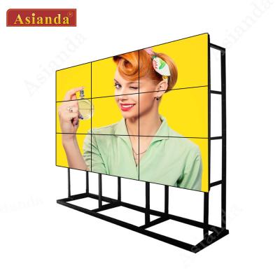 China 2x2 Vertical Video Wall 55inch 1.8mm LG Video Wall Monitors Curved LCD Video Wall for sale