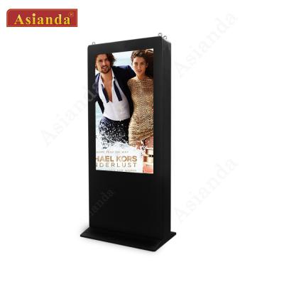 China 75inch Outdoor Floor Standing Digital Signage IP55 Waterproof LCD Totem Outdoor Android LCD Digital Signage for sale