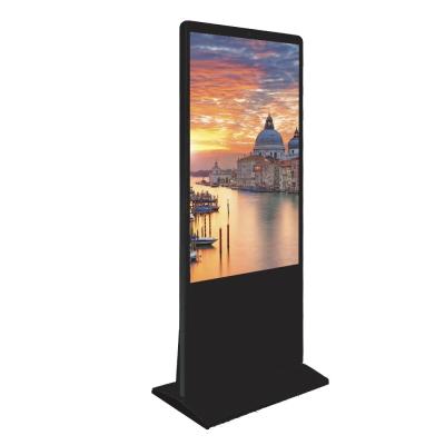 China 55inch  floor stand touch screen indoor android lcd advertising display retail information totem for sale