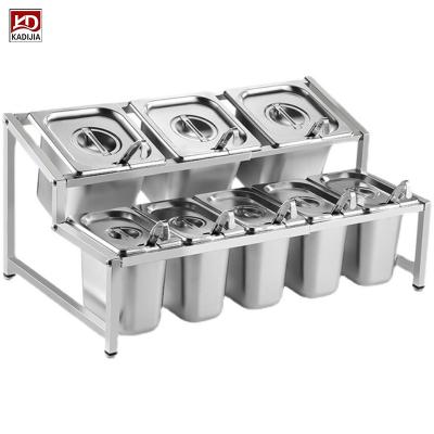 China Hotel Buffet Food Equipment Hotel Buffet Equipment 1/1 Stainless Steel 201 304 Food Gastronorm Container GN Pan Size for sale