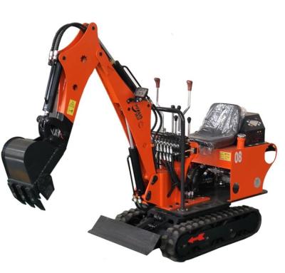 China Dig Deep 1.4m Can Enter 0.7 Ton 12HP Greenhouse Newest Chinese Crawler Digger Mini Crawler Excavators Mini Excavator Equipment Farm Excavator for sale