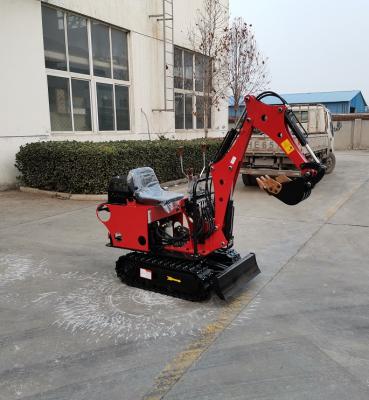 China Dig Deep 1.4m Can Go Greenhouse Bada International 0.7 Ton Mini Excavator Hydraulic Grapple Machine Small Crawler Diggers 1 Ton for sale