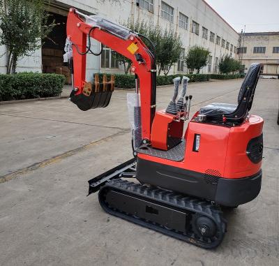 China 1 Ton 8.3KW 12HP 10.3KN Mini Farmland Orchard Hydraulic Crawler Crawler Excavator Price Narrow Working Place With Telescopic Chassis On Sale for sale