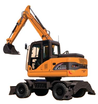 China Construction Material Shops 8ton 0.3m3 Arm 2m Bucket 1.75m Arm Wheel Style Wheel Style Excavators Diesel Hydraulic Price Wheeled Excavators for sale