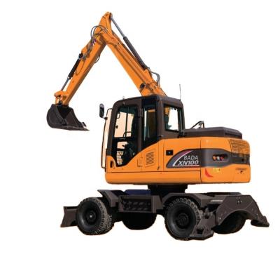 China Building Material Stores 9t 8t Wheel Excavator The Flywheel Excavator Excavator On Wheels for sale