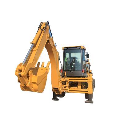 China Building Material Stores China Manufacturer 2.5 Ton WZ 30-25 4 Wheel Compact Rear Wheel Mini Excavator Backhoe Loader China 4x4 Drive Hoe Loader for sale