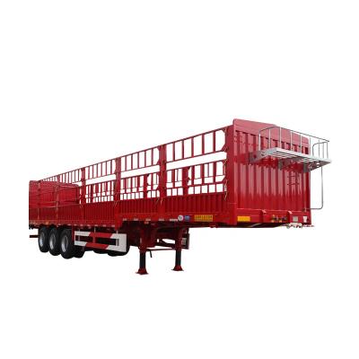 China Medium And Long Distance Cargo Barrier Side Wall Semi Trailer Side Wall Cargo Barrier Semi Trailer Truck Barrier Heavy Bulk Semi Trailer for sale