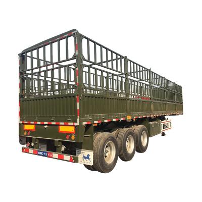 China Medium and Long Distance Transport of Heavy Bulk Goods 4 Axle 80 Ton Full Barrier Cargo Trailer 100 Ton Euro Barrier Side Wall Barrier Trailer Barrier Semi Trailer for sale