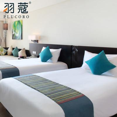 China Hotel Nondisposable High Quality Canvas Bedding Bed Room Furniture Five Star Bedroom Hotel for sale