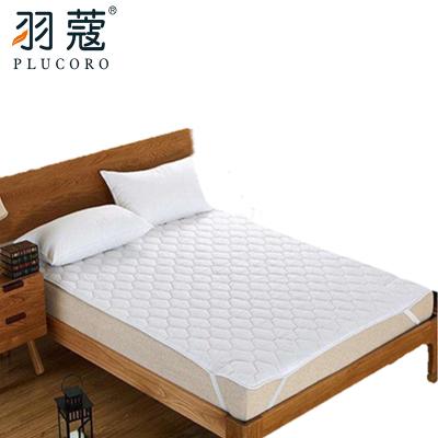 China Luxury waterproof cotton hotel fitted mattress pad with elastic band in Foshan factory for sale