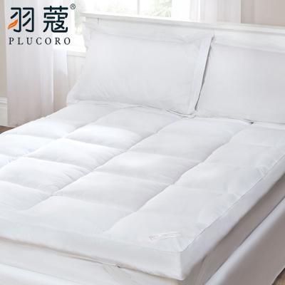 China Waterproof Luxury White 100% Cotton Goose Down Feather Hotel Bed Mattress Topper For Five Star for sale