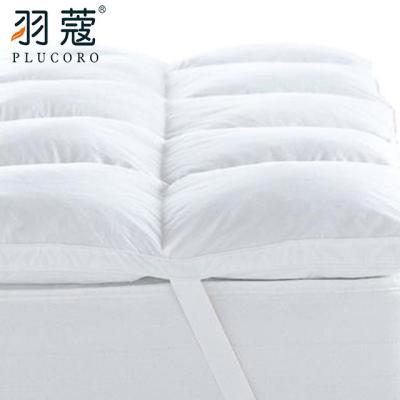 China Waterproof White Mattress Topper Hotel Home Soft Bed Feather Down Mattress Feather Topper for sale