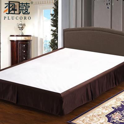 China Five Star Nondisposable Different Color Hotel Polyester Decorative 100% Fire Retardant Fitted Bed Skirt for sale