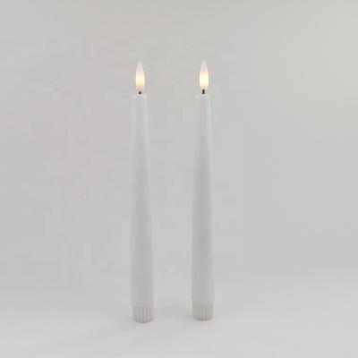 China Weddings Real LED Paraffin Wax Light Candle Battery Operated Flameless Flickering Electronic Candle for sale