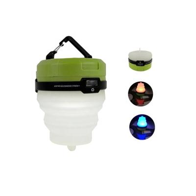 China 2021 New Item Outdoor Portable Collapsible LED Battery Powered Camping Light From Noise for sale