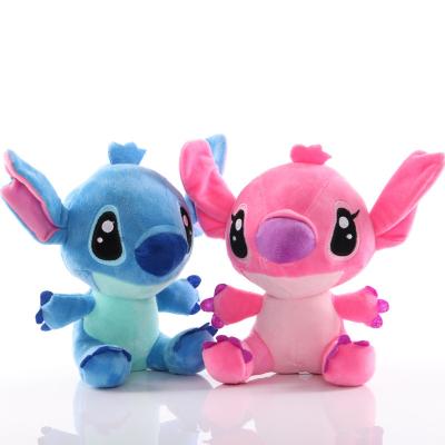 China PP Cotton 20cm Lilo Stitch Couple Models Cartoon Stuffed Plush Dolls Anime Plush Dolls Baby Toys Pendant Children Girl Birthday Gift for sale